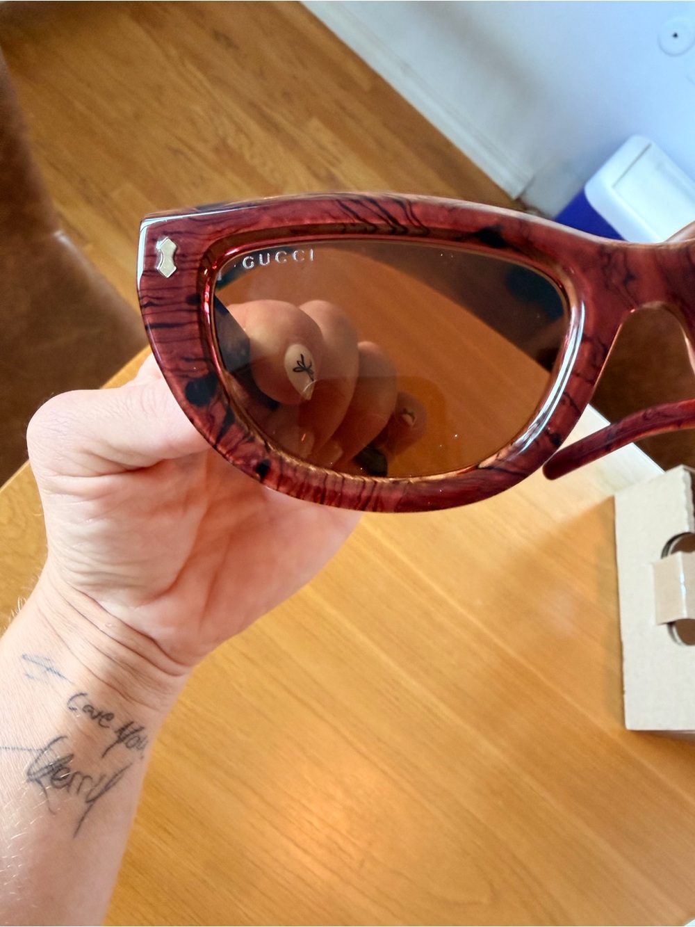 Gucci GG1521S Cat-Eye Sunglasses NWT $490 - Picture 9 of 11